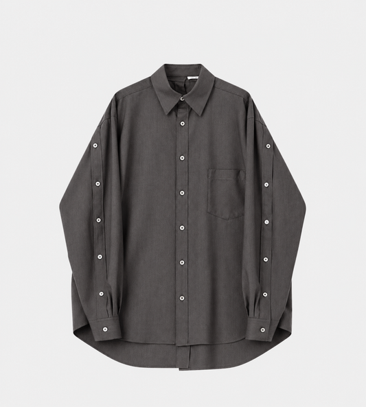 Full Open Shirt Charcoal