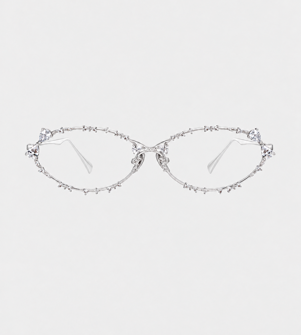 Bitter Salty Glaze Glasses Silver