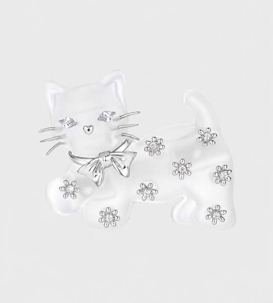 Kitten Hair Clip Transparent