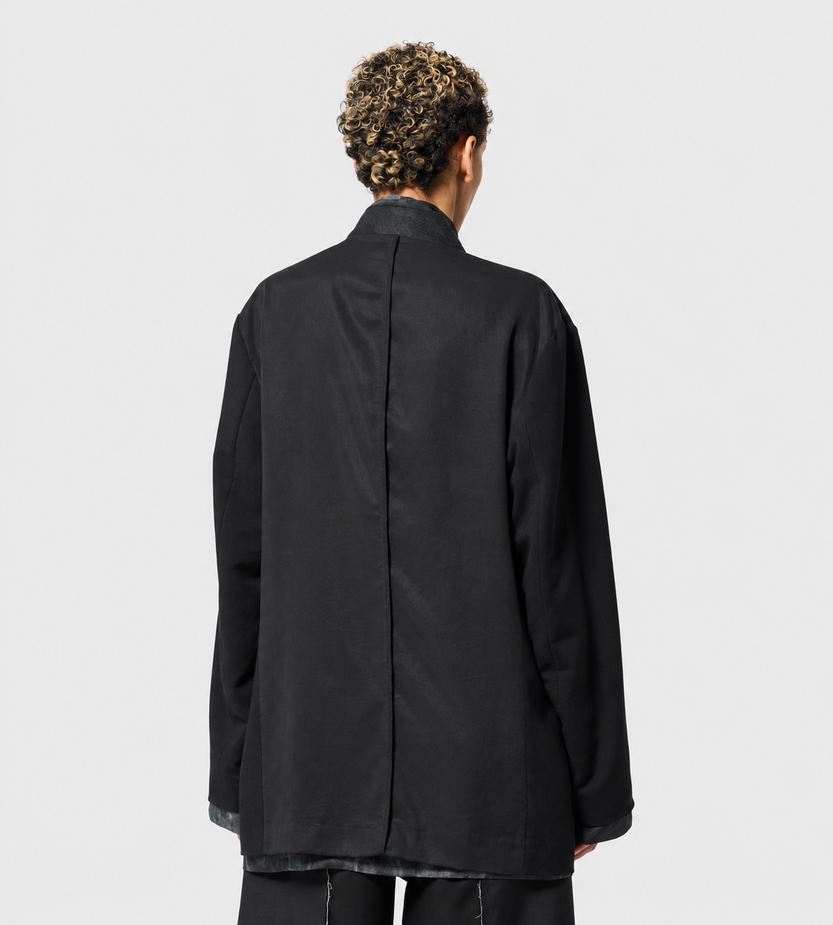 Giovanni Cavagna - Reversible Pompeii Print  Blazer Blk/Grey