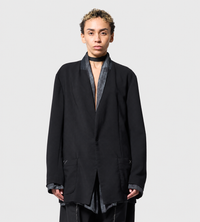 Giovanni Cavagna - Reversible Pompeii Print  Blazer Blk/Grey