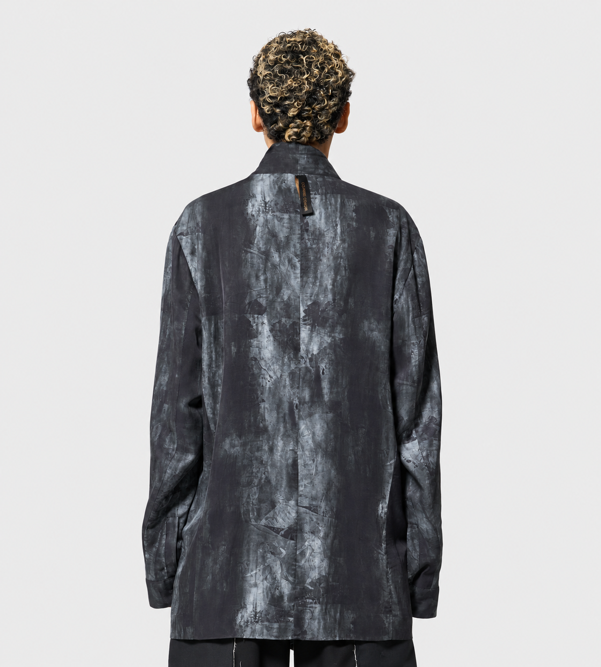 Giovanni Cavagna - Reversible Pompeii Print  Blazer Blk/Grey