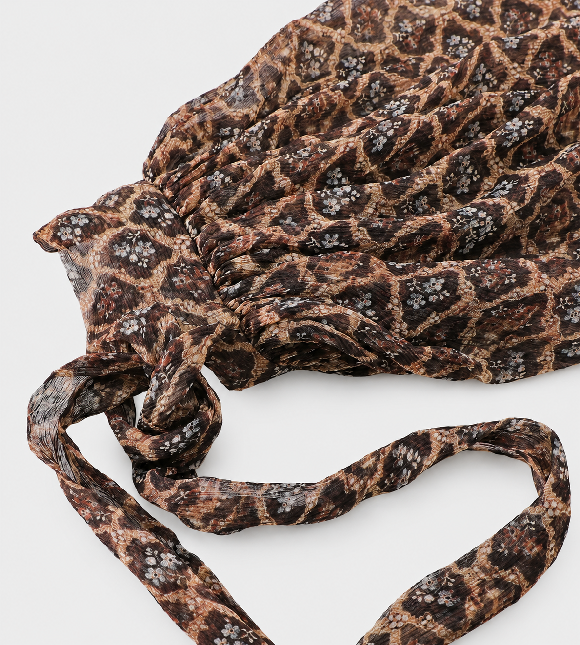 INTO THE EAST - Diamond Lattice Twill Top Rusty Brown