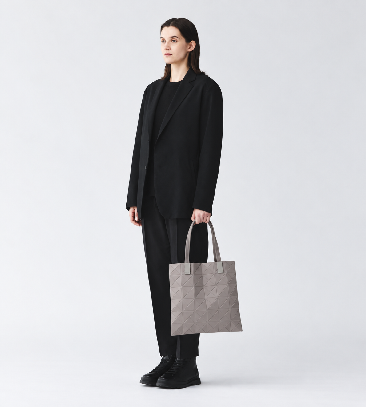 BAOBAO ISSEY MIYAKE - Track Tote Bag Gray