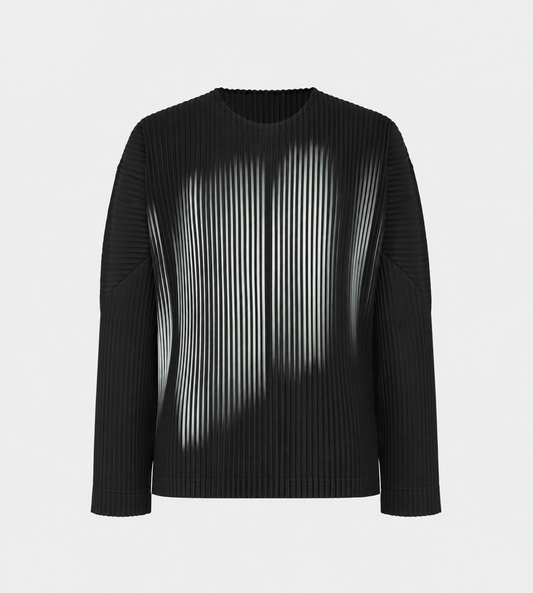 IN THE SHADOW Long-Sleeve Top Blk