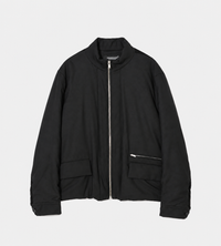 UNDERCOVER - Leather-belted Padded Jacket Blk