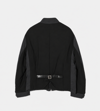 UNDERCOVER - Leather-belted Padded Jacket Blk