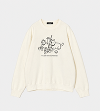 UNDERCOVER - “We Are the Teleporters” Graphic Sweatshirt Ivory