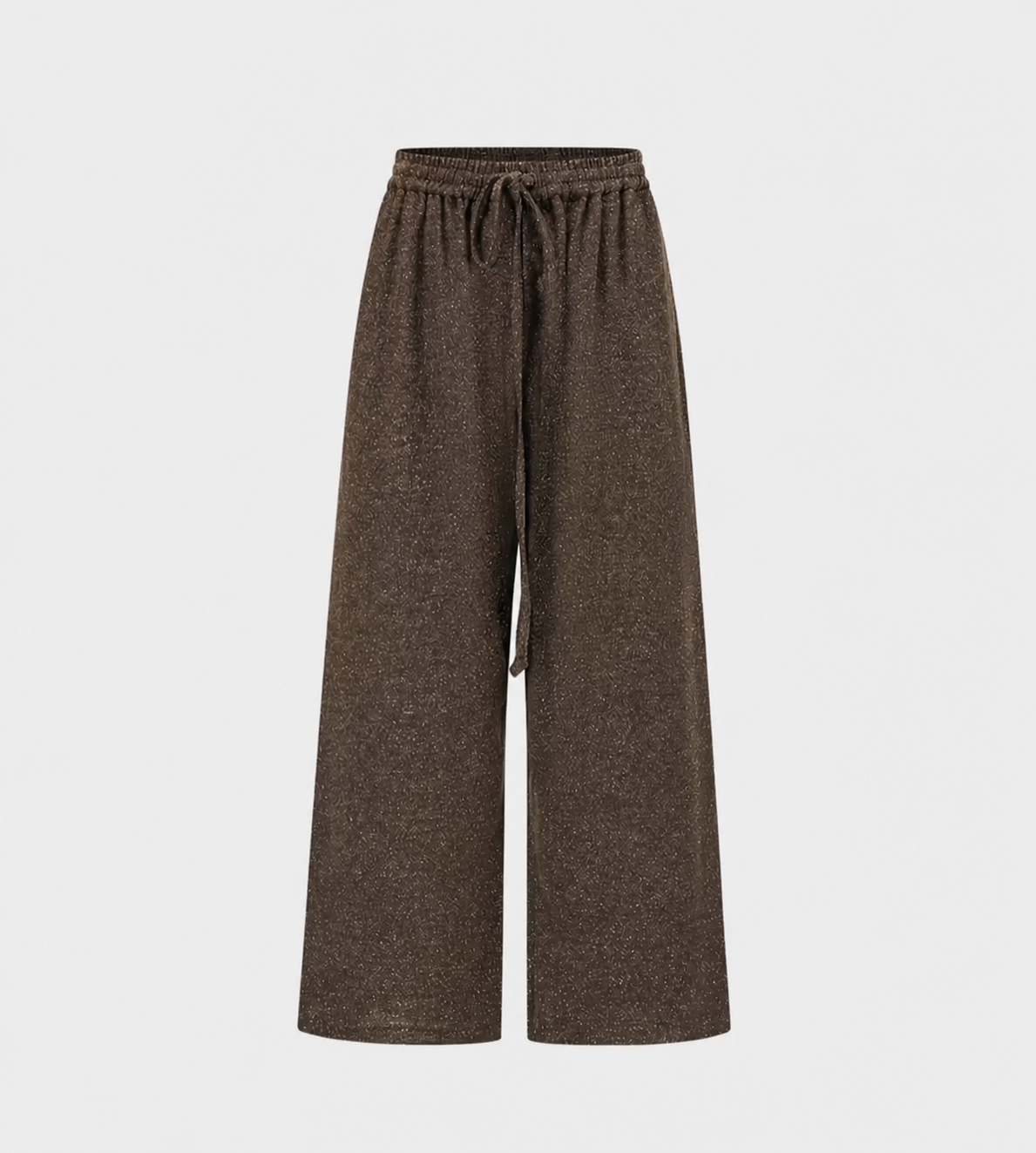 INTO THE EAST - Tweed Straight-Leg Trousers Brown 