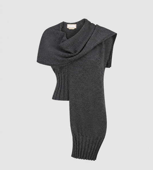 LITKOVSKA - Layered Wool Top In Grey