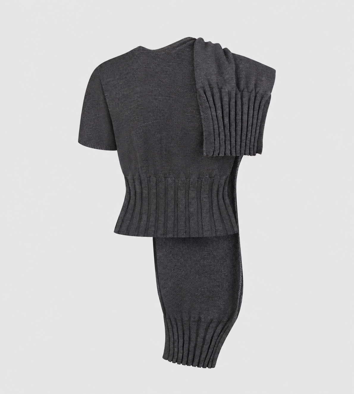 LITKOVSKA - Layered Wool Top In Grey