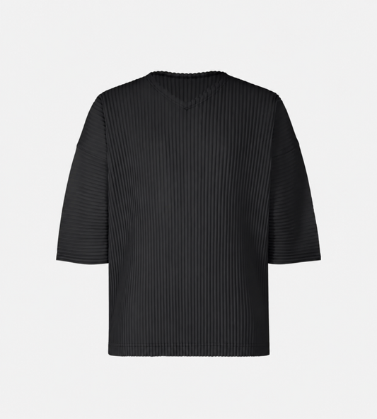 MC V-Neck Tee Black | Homme Plisse Issey Miyake | WDLT117