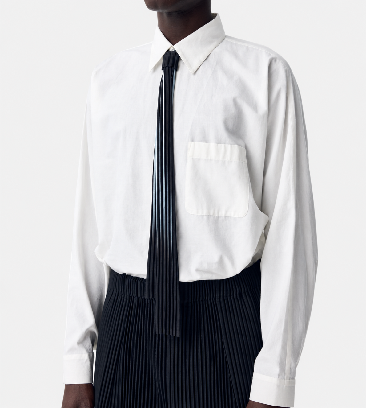 HOMME PLISSE ISSEY MIYAKE - IN THE SHADOW Pleats Tie Blk