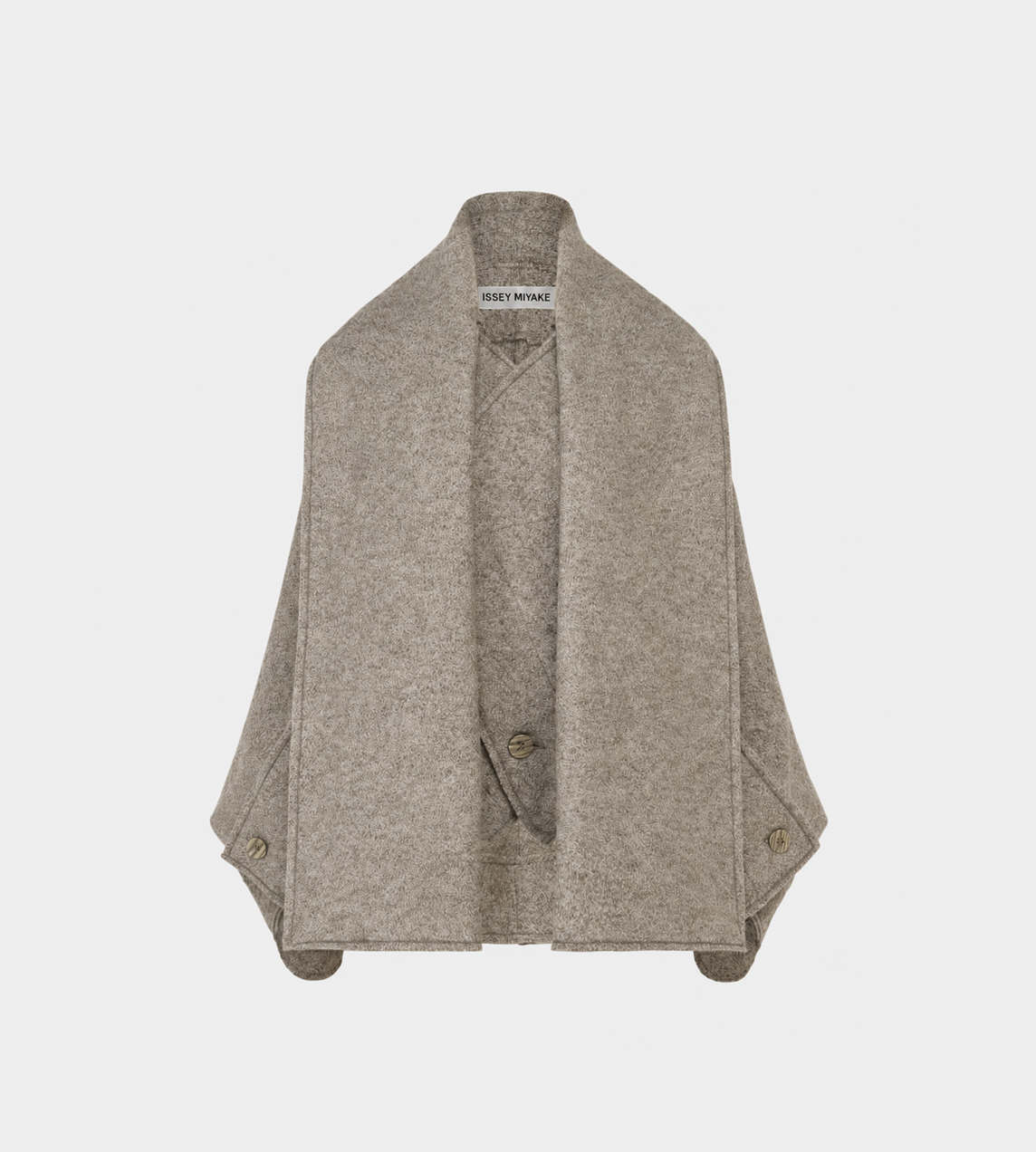 ISSEY MIYAKE - WOOLEN GRANITE Short Coat Beige
