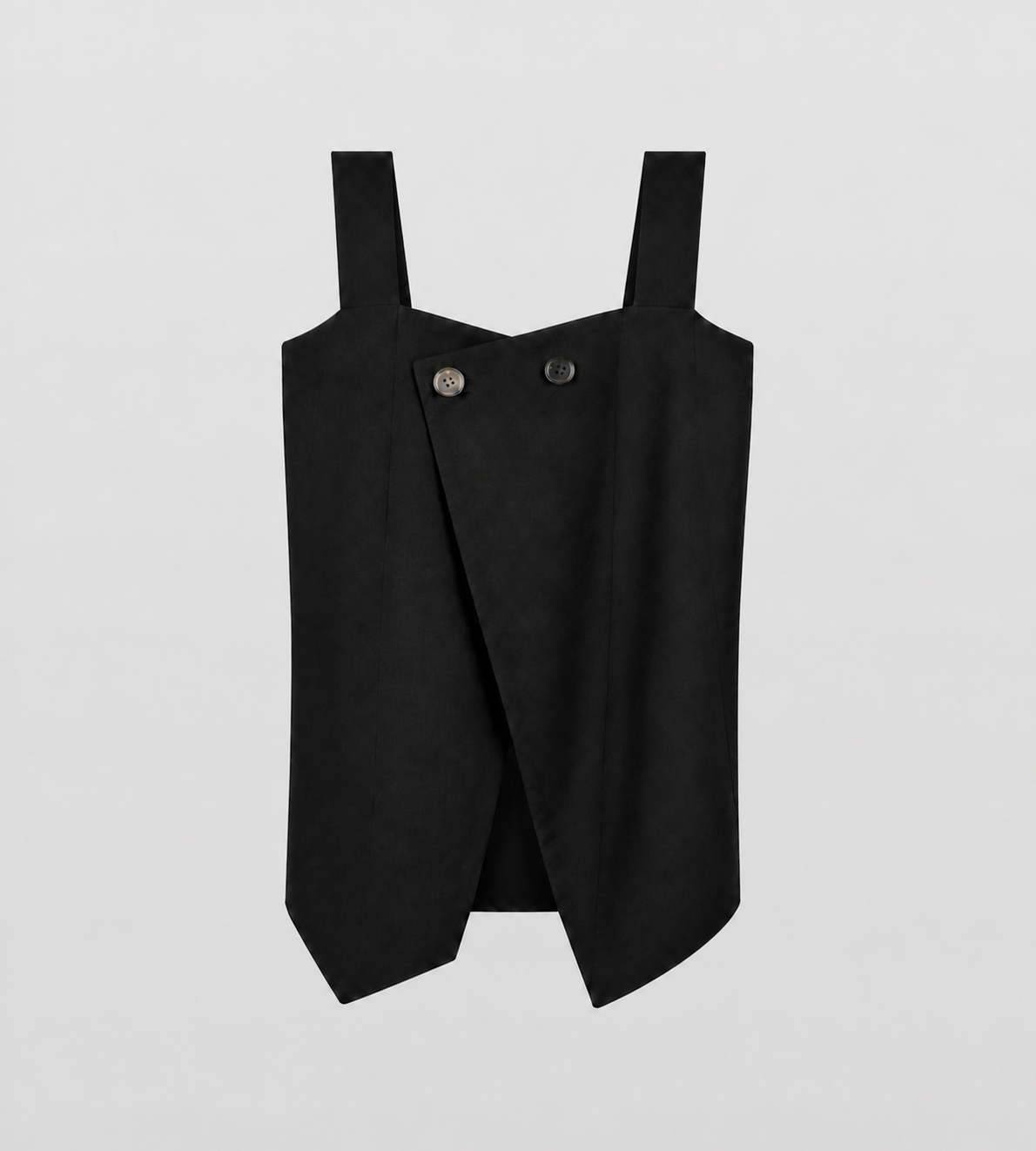 LITKOVSKA - Wool-Blend Tailored Vest Blk