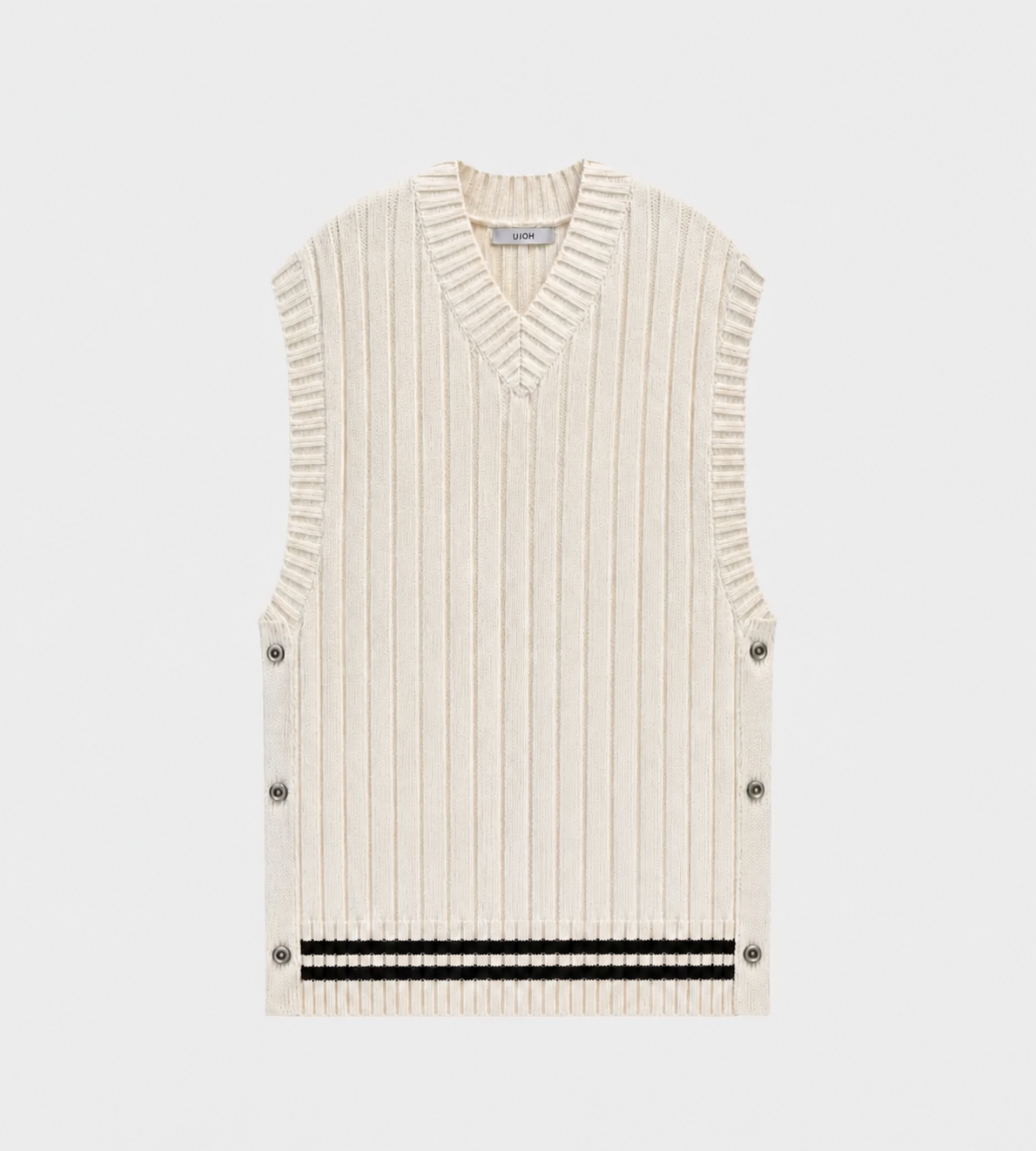 UJOH - Lines Big Vest Ecru 