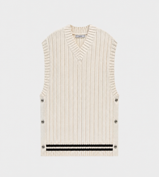 UJOH - Lines Big Vest Ecru
