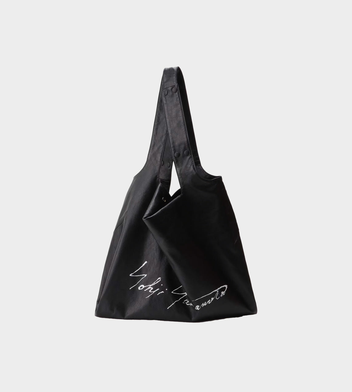 Discord by Yohji Yamamoto - Logo Leather Dot Tote Black