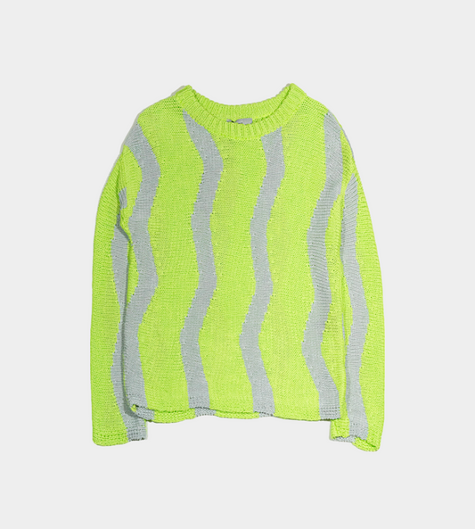 Serapis - Waves Sweater Lime