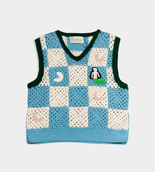 Carbone - Alfredo Crochet Vest Multicolor