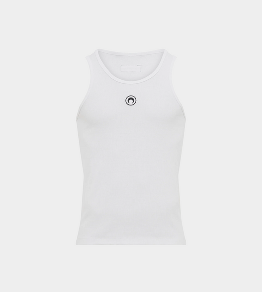 Marine Serre - Ribbed Tank with Moon White (M)