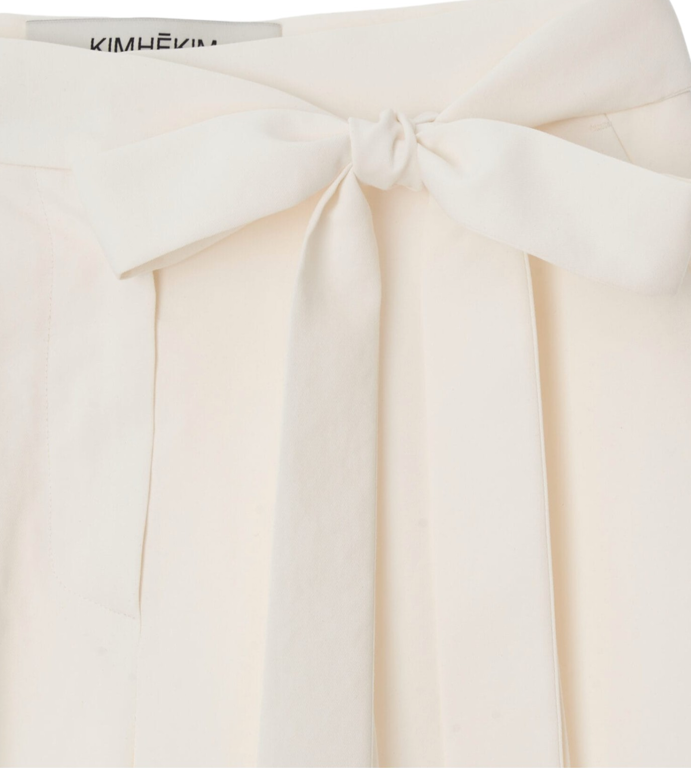 KIMHEKIM - Belted Wide Leg Trousers White