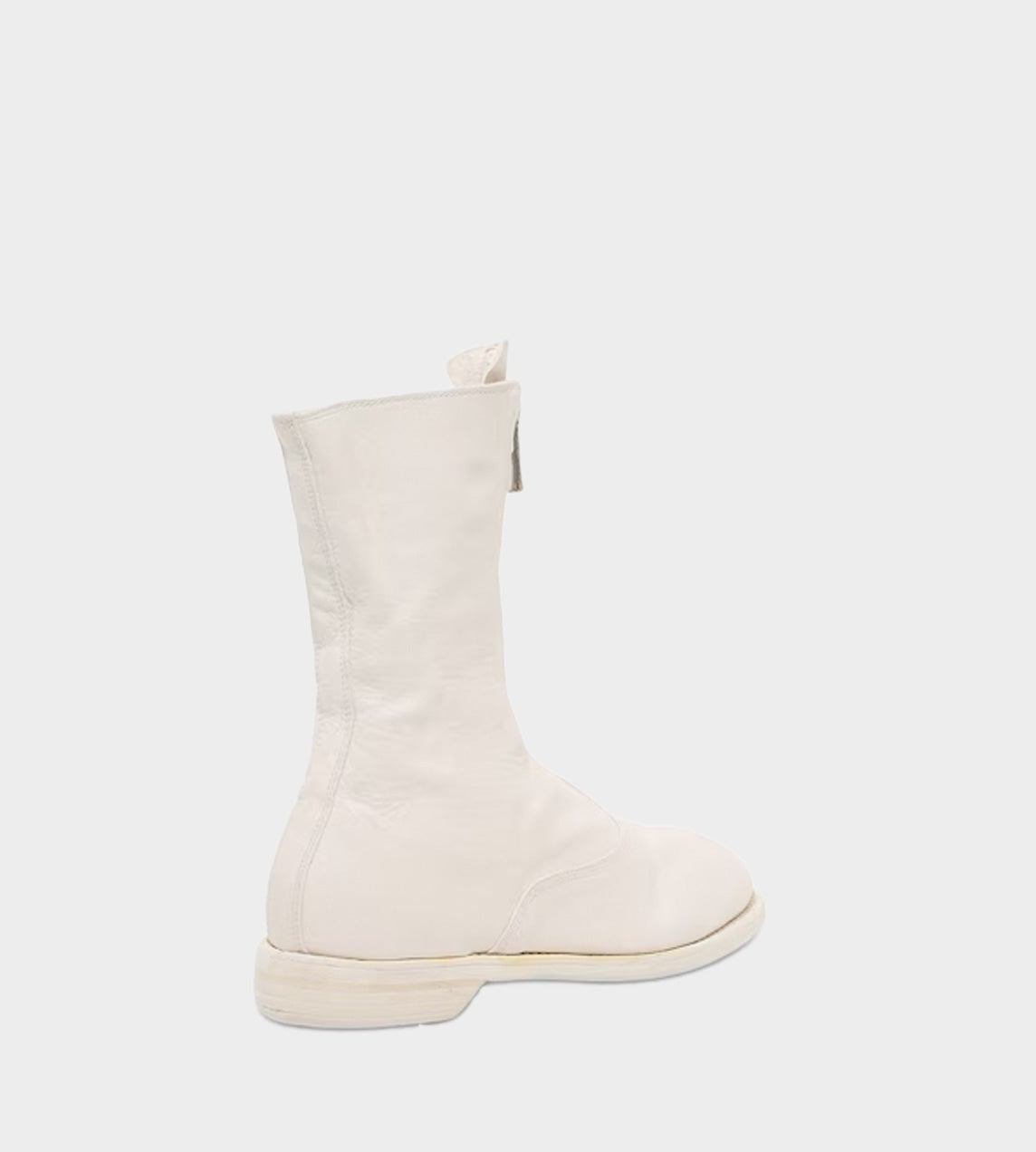 Guidi - 310 Front Zip Army Boot White