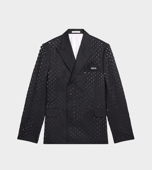 Helmut Lang - Hole-Punched Car Blazer Black