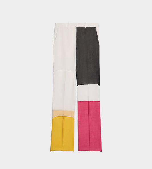 Helmut Lang - Colourblocked Fluid Trouser
