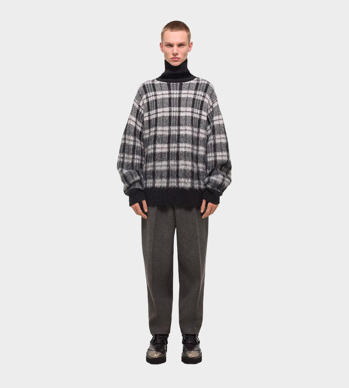 HELMUT LANG - Brushed Turtleneck Blk