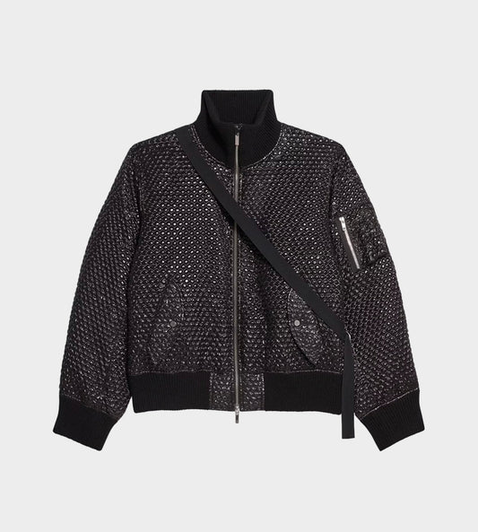 HELMUT LANG -  Bubble Wrap Bomber Blk
