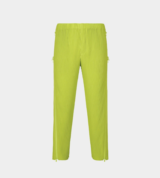 HOMME PLISSE ISSEY MIYAKE - Zipper-detailed Pants Citrine Yellow