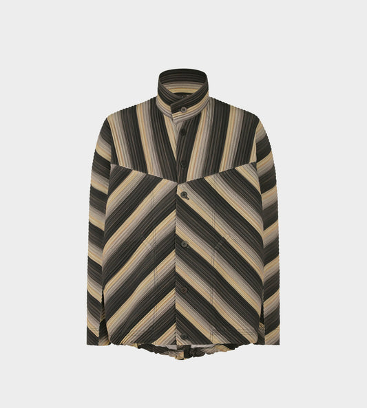 HOMME PLISSE ISSEY MIYAKE - Pleated RB stripes Jacket
