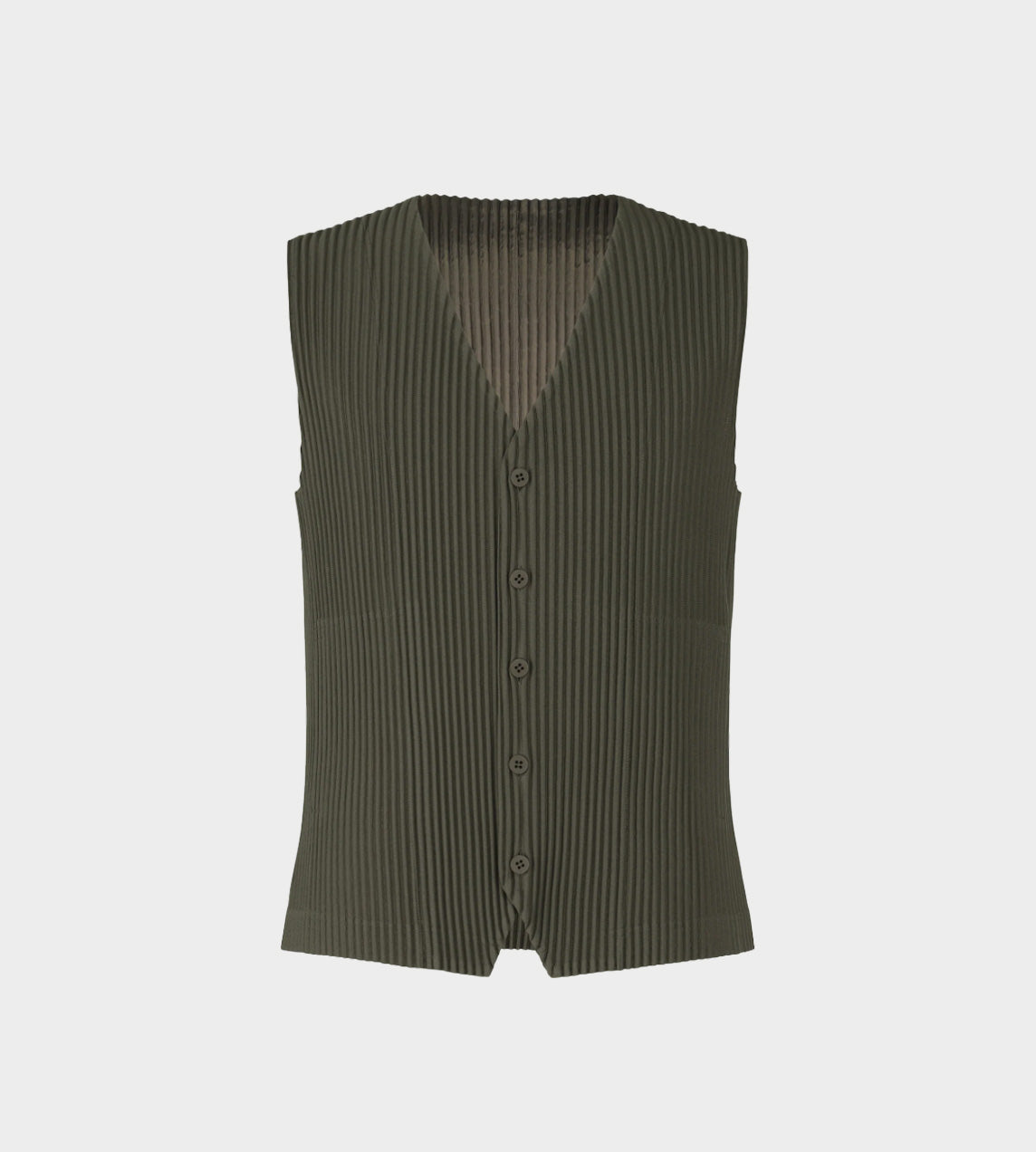 Homme Plisse Issey Miyake - Tailored Pleats Vest Ebony Khaki