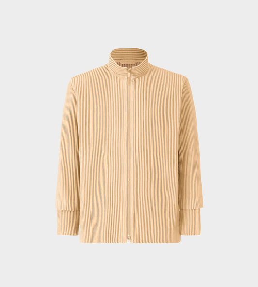 HOMME PLISSE ISSEY MIYAKE - Cargo Pleated Jacket Beige