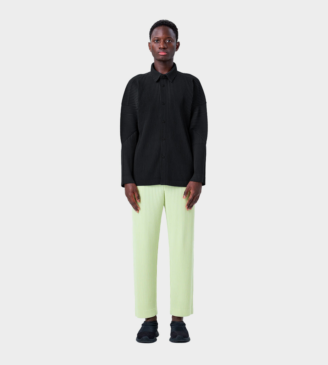 HOMME PLISSE ISSEY MIYAKE - Pleated Button-up Shirt 