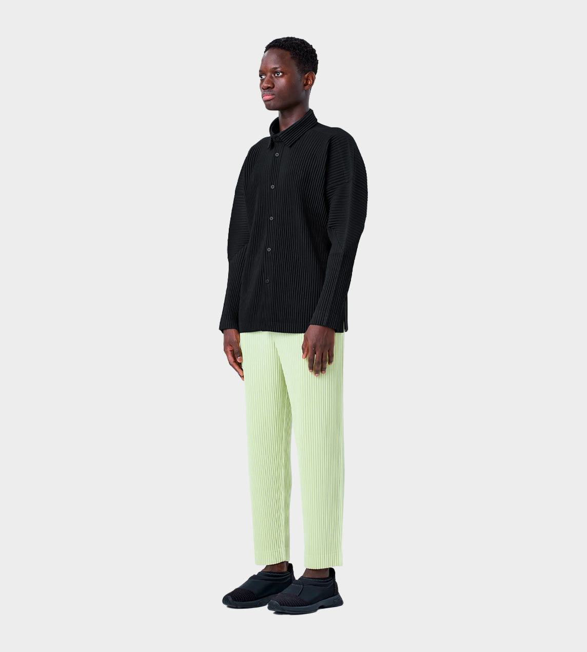 HOMME PLISSE ISSEY MIYAKE - Pleated Button-up Shirt