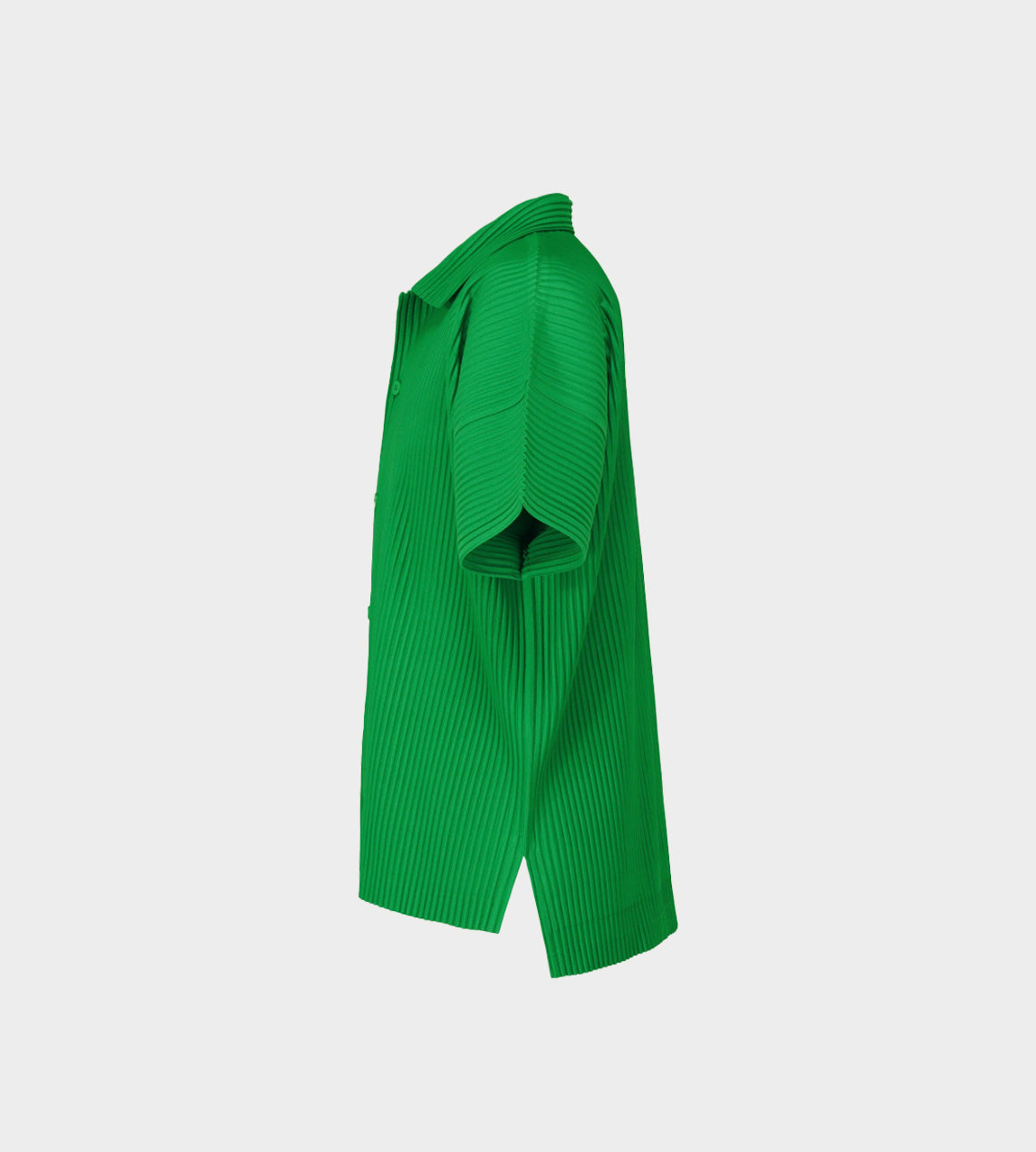 Homme Plisse Issey Miyake - Short Sleeve Pleated Shirt Emerald Green