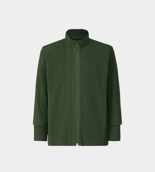 HOMME PLISSE ISSEY MIYAKE - Cargo Pleated Jacket Green