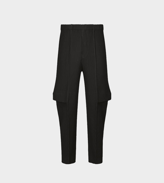 HOMME PLISSE ISSEY MIYAKE - Cargo Pleated pants Black
