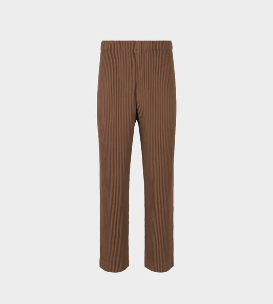 HOMME PLISSE ISSEY MIYAKE - Pleated Sepia Brown Pants