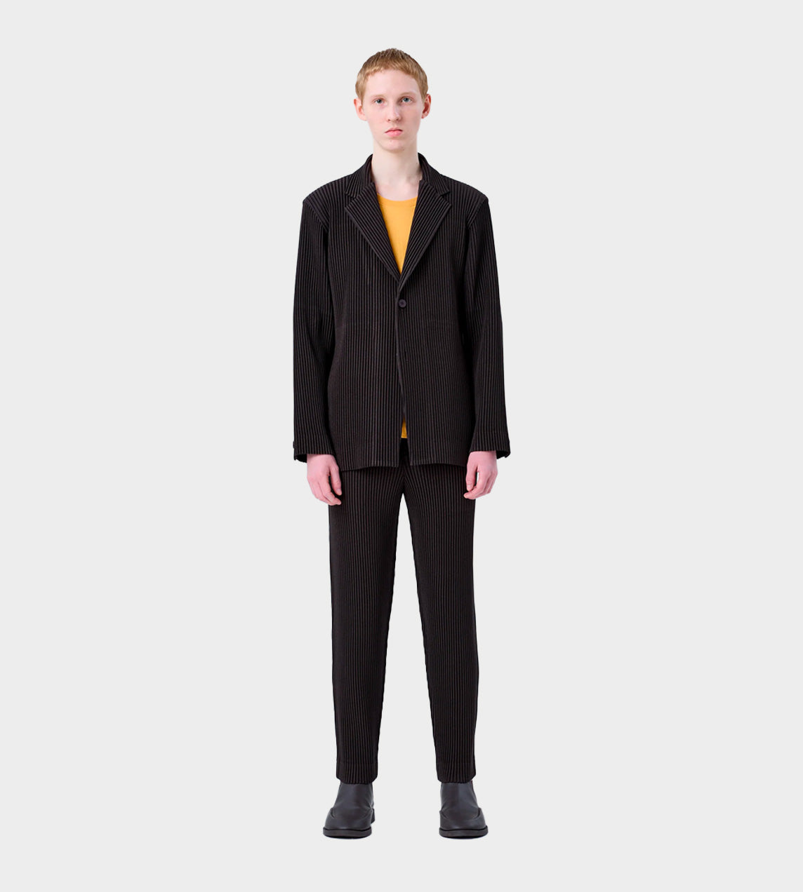 Homme Plisse Issey Miyake - Wool-like Pleated Pants Chocolate