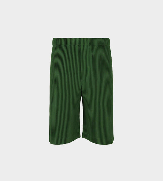 HOMME PLISSE ISSEY MIYAKE - Aug Pleated Shorts Green