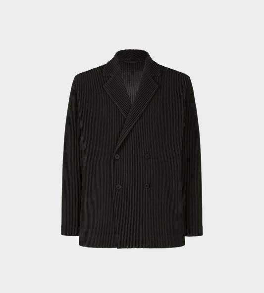 Homme Plisse Issey Miyake - Double Breasted Blazer Blk