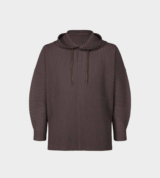 HOMME PLISSE ISSEY MIYAKE - Pleated MC Hoodie Plum Violet