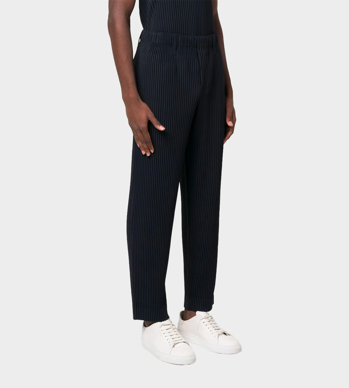 HOMME PLISSE ISSEY MIYAKE - Basic Pleated Pants Navy