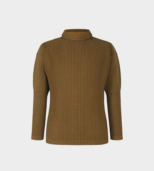 Homme Plisse Issey Miyake - Knit-effect Turtleneck Brown