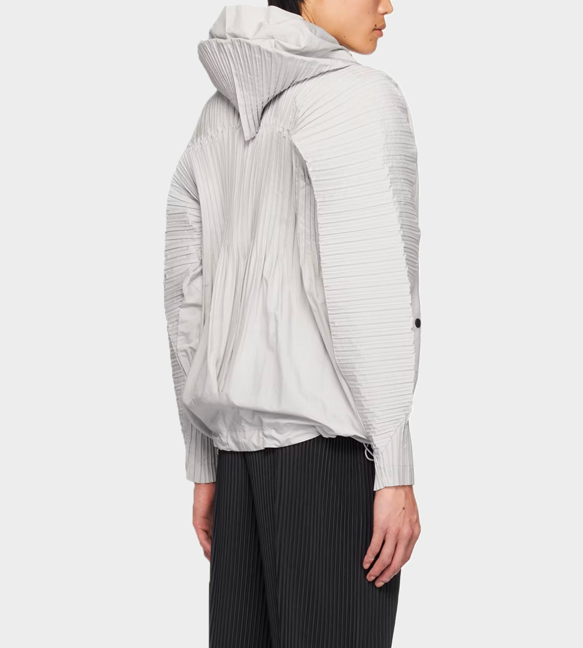 Homme Plisse Issey Miyake - Cascade Zip Front Jacket Lt. Grey