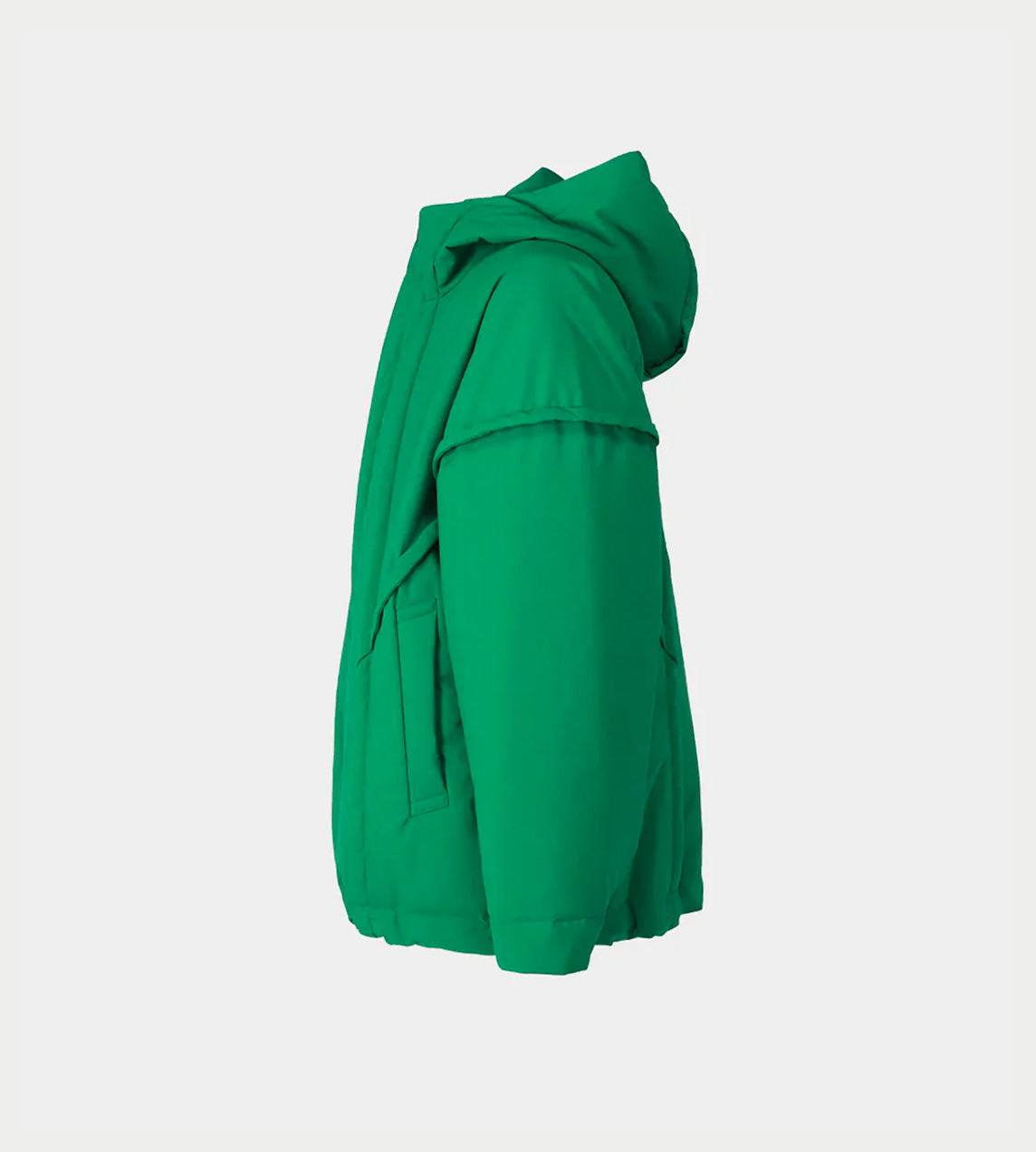 Homme Plisse Issey Miyake - Hooded Frame Coat Green