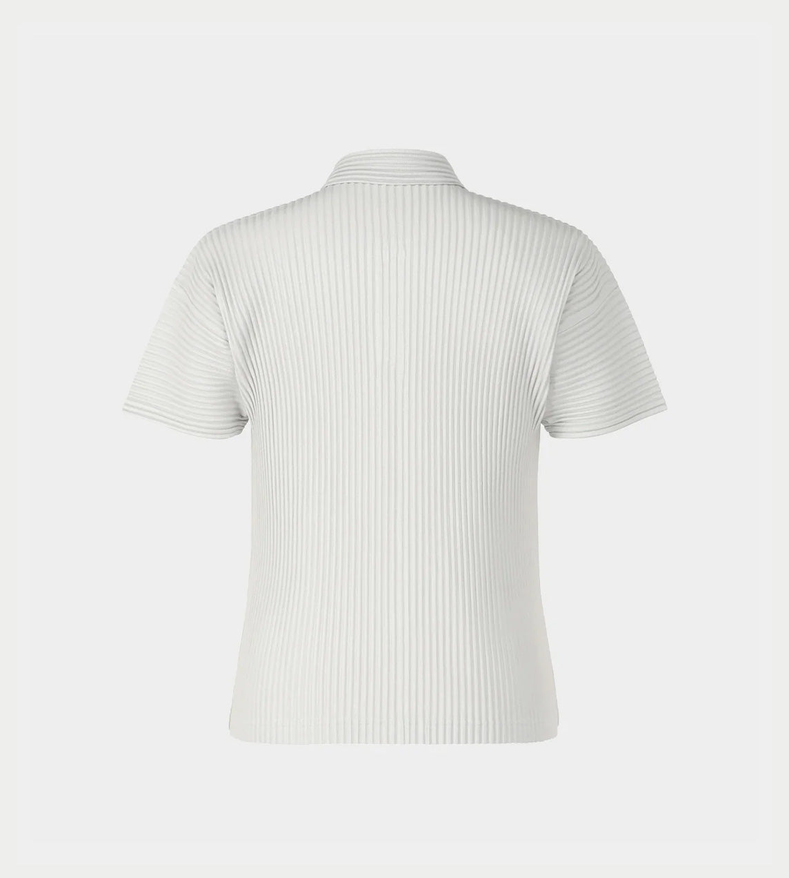 Homme Plisse Issey Miyake - Basic Pleated Polo Shirt Grey